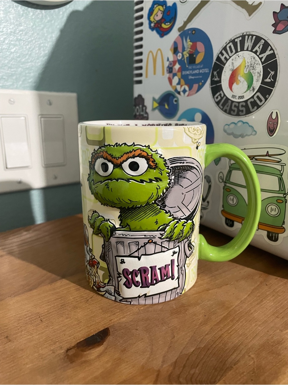 OSCAR THE GROUCH COFFEE MUG I'M NOT A MORNING PERSON